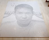 largest portrait made of dice Frederick McSwain