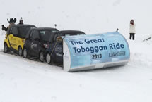 largest toboggan world record set by Lakeland College in Vermilion