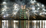 Largest floating Christmas tree: Brazil breaks Guinness World Records' record