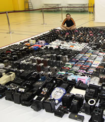 largest instant camera collection Wong Ting Man
