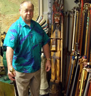 Billy Sutton largest walking sticks collection