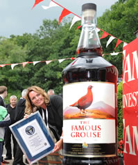 largest bottle of whisky The Famous Grouse sets world record