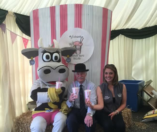 The county's clubs teamed up to create the world's biggest milkshake. Using milk from Wells Farm Dairy at Bradley, ice cream from Haughton's Red Lion Farm and strawberries and raspberries from the Busby family's nearby fruit farms, they concocted a whopping 911.2 litre milkshake.