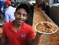 largest nacho serving Kansas Relays