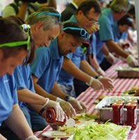 most hamburgers assembled in one hour by Loblaw in Brampton