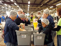 most hunger relief meals packaged in one hour world record set by Kansans