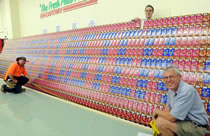 largest chocolate bar mosaic world record set by Kangaroo Flat supermarket