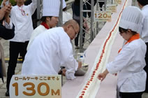 longest roll cake world record set at Tokyo