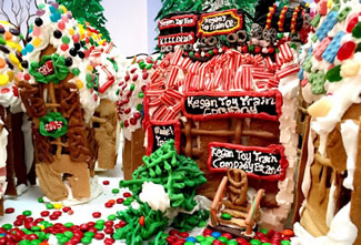 For the third year in a row, Jon Lovitch, 39, has won the World Record for his GingerBread Lane - a 1.5-ton, 500-square-foot wonder of sugar and spice ? on display now at the New York Hall of Science in Queens which sets the new world record for the Largest gingerbread village, according to the World Record Academy.