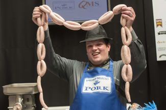  Steven Cusack, from Inverurie, smashed the Guinness record setting a new World Record of 54 sausages in a minute.