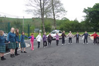 World's Largest Ring O Roses at St. Aidan's Comprehensive School in Cootehill Ireland