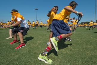  As part of Welcome Week, the Associated Students of UCI arranged and hosted an attempt to break the Guinness World Record for the largest game of capture the flag. They broke the record with 2,888 participants in their game.