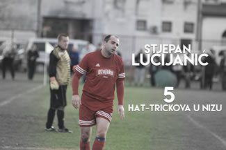 Stjepan Lucijanic scored his fifth hat-trick in a row for Dakovo League side NK Dracice Dakovo as they defeated NK Zrinski Drenje 10-0. He has broken a Guinness Record for the most hat-tricks in a row.