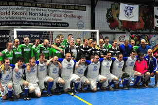 A group of Tranmere Rovers supporters broke a Guinness World Record when they played 50 hours of non-stop futsal to raise money for The Lee Knight Foundation, according to the World Record Academy.