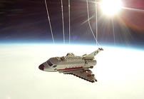 world's first Lego Space Shuttle Sent into Space by Raul Oaida