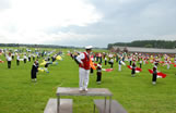 most people waving historical banners Holland