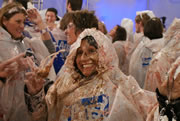 largest pie fight in Dallas by Shaw Floors