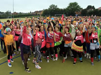 largest Superman dance in Ripley at Mill Hill School
