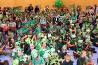 most people dressed as trees world record set by One Tree Hill Primary School