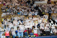 Oral Roberts University is now the official world record holder for the most number of people popping bubble wrap simultaneously for two minutes. More than 1,100 people participated in the popping as part of ORU's 