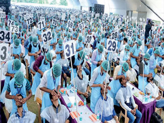 JAIPUR, India -- A total of 733 ayurveda students from across the country have set a new World Record for the Mostf people receiving 'nasya panchakarma' treatment simultaneously at the 1st Rashtriya Ayurved Yuva Mahotsav, organised by the National Ayurveda Student Youth Association (NASYA) in association with the Department of AYUSH, according to the World Record Academy.