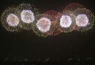  A new world record has been set for the heaviest firework, which was set off in the city of Konosu in Saitama Prefecture, Japan. The firework, weighing a total of 460 kg, was set off as part of a festival in the city. The rocket fired into the air and exploded into a ball of light estimated to measure 800 meters in diameter, while illuminating the sky. 