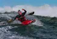 Tao Berman biggest ocean wave surfed in a kayak