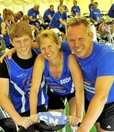 largest outdoor spinning class in Tewkesbury