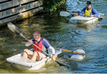 Longest distance paddled in a bathtub