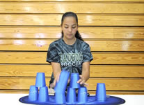 sport stacking world record set by Anna Smith