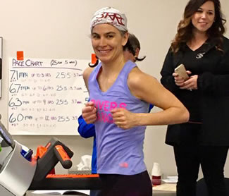  Suzi Swinehart broke the Guinness World Record for the longest run on a treadmill in 12 hours. She ran 73.3 miles in 12 hours, beating the old record of 68.54 miles.