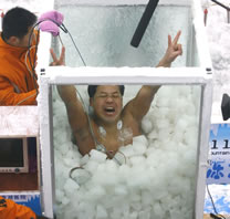worlds longest ice bath Jin Songhao