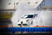 most water balloons burst by a car Alfa Romeo MiTo