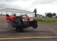 Canada's Roger LeBlanc and friends setting a spectacular new record for longest UTV wheelie ? 1140.3 m (3741.1 ft).