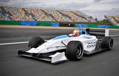 fastest electric race car Formulec EF01