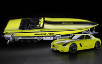 fastest elctric speedboat world record set by Cigarette AMG Electric Drive Boat