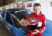 world's youngest stock car driver Dustin Jackson
