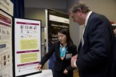 youngest cancer researcher Angela Zhand and Eric Spiegel