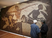 largest coffee bean mosaic Saimir Strati