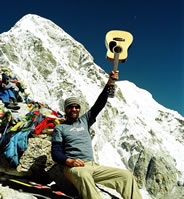 highest concert by Oz Bayldon in Himalayas