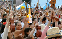 largest ukulele ensemble in Yokohama, Japan