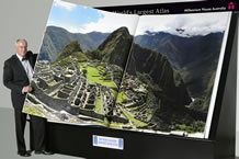 largest atlas The Earth Platinum atlas sets world record