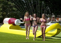 largest water sprinkler world record set by Juicy Water