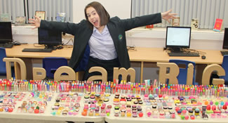 Megan Baker has now amassed an amazing 1,061 unique lip balms, which is a new world record. 