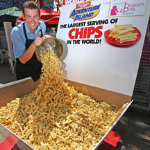 largest serving of chips James Gibbs