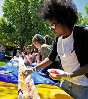 worlds longest ice cream dessert from Webster University