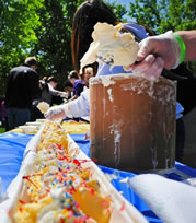 worlds longest ice cream dessert from Webster University