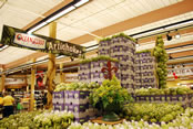 worlds largest artichoke display Ocean Mist Farms and Rouses Supermarkets