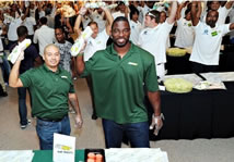 most people making sandwiches simultaneously Subway New York