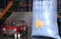 biggest bag of crisps (potato chips) world record set by Corkers Crisps